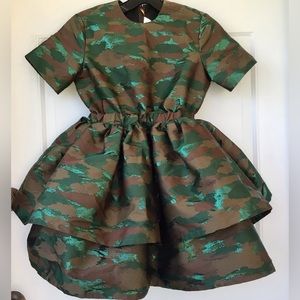 CRLNBSMBS*(12) Youth Girls Camo Dress, Layering/Short Sleeve, Elasticated Waist.